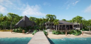 Rendering Rosewood Little Dix Bay Beach Enterance