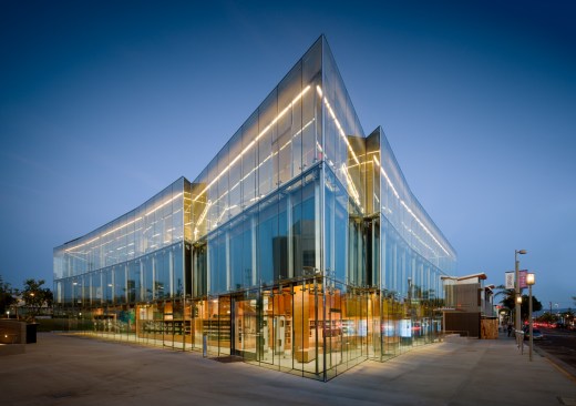 Northwest corner and main library entrance