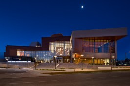 Exterior, at night