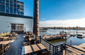 Waterfront view from upper deck
