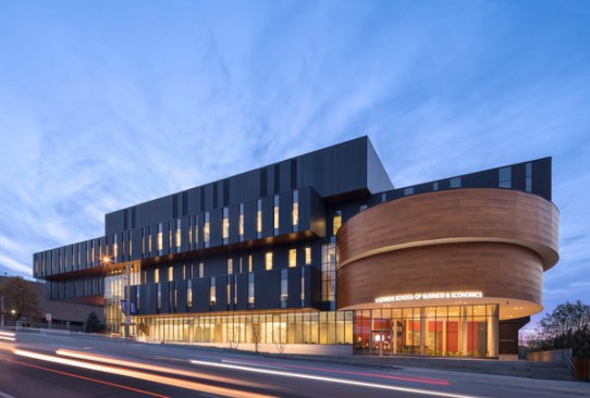 Lazaridis Hall on University Ave., Waterloo, Ontario