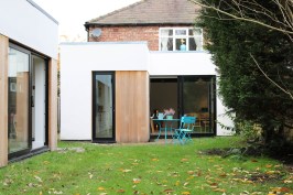 External View of garden office and extension