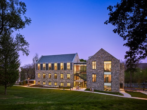 Dusk shot of Building