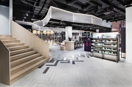 visually consistent design: industrial style and soft colors