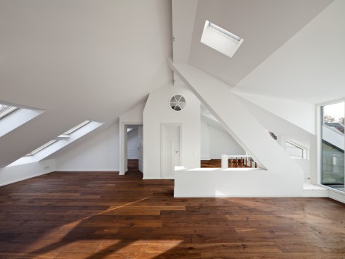 living room & open space kitchen