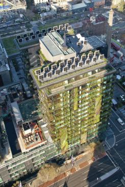 Kennovations heliostats at One Central Park condominium by Jean Nouvel