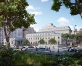 Artist's rendering of The Frick Collection expansion plan, viewed from Fifth Avenue.