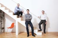 KEM Studio co-founders (from left to right) Jonathon Kemnitzer, Brad Satterwhite, and Jon Taylor in the Madison Residence.