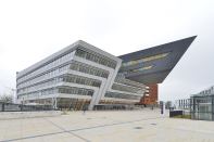 The Library and Learning Center at the Vienna University of Economics and Business by Zaha Hadid.