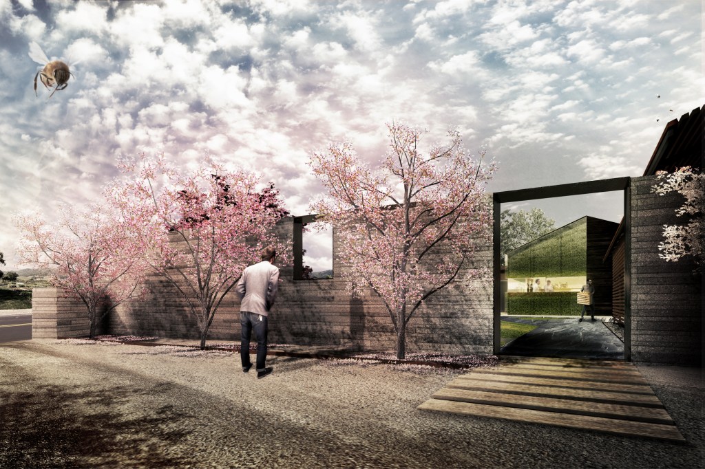 The French Laundry’s new landscape design will double the size of the existing garden and provide a new vehicular drop-off entry, extending the guest experience to the street edge. Framed views will orient guests to The French Laundry’s iconic blue door along a new path through the garden.