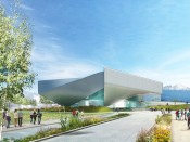 Preliminary Design Concept for the United States Olympic Museum: West Vermijo Avenue View.