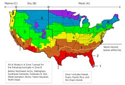 Climate zones as defined by the 2012 International Energy Conservation Code.