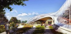The original designs by BIG and Heatherwick Studio. 
