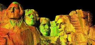 The Mount Rushmore National Memorial, shown in the laser scan above, is one of about 60 projects worldwide that have been digitally archived by Oakland, Calif.–based nonprofit CyArk and its collaborators.