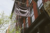 The exterior of WeWork's location at 379 West Broadway, New York.