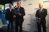 Left to right: NCARB president Dale McKinney, CEO Mike Armstrong, and first vice president and president-elect Dennis Ward at the press event held on Thursday at the AIA Convention.