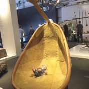 Porky Hefer's stork-shaped chair, with tiny seat-tester.