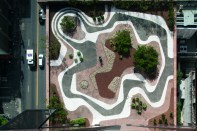 Roberto Burle Marx, mineral roof garden, Banco Safra headquarters, São Paulo, 1983