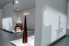 Exhibition view of Pierre Chareau: Modern Architecture and Design at The Jewish Museum, NY