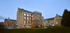 An exterior view of the Smythe Library at the Tonbridge School in Kent, England.