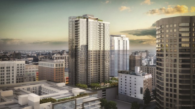 Carmel Partners’ 33-story Atelier in Los Angeles began pre-leasing last December.