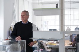 James Carpenter in his New York City office.