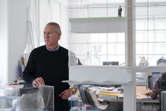 James Carpenter in his New York City office.
