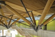 Zipper trusses, a structural system developed by faculty at UMass Amherst