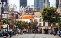 Skid Row in downtown Los Angeles