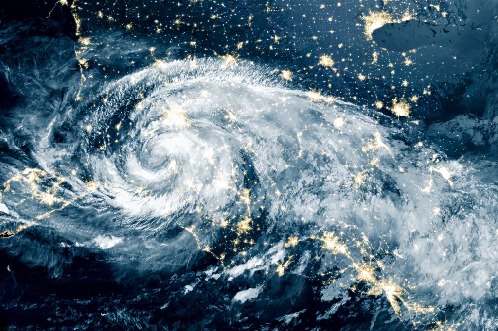 Hurricane Michael over North Carolina
