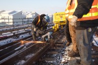 Crews replace and repair track to advance the MTA Subway Action Plan the Bronx in New York.