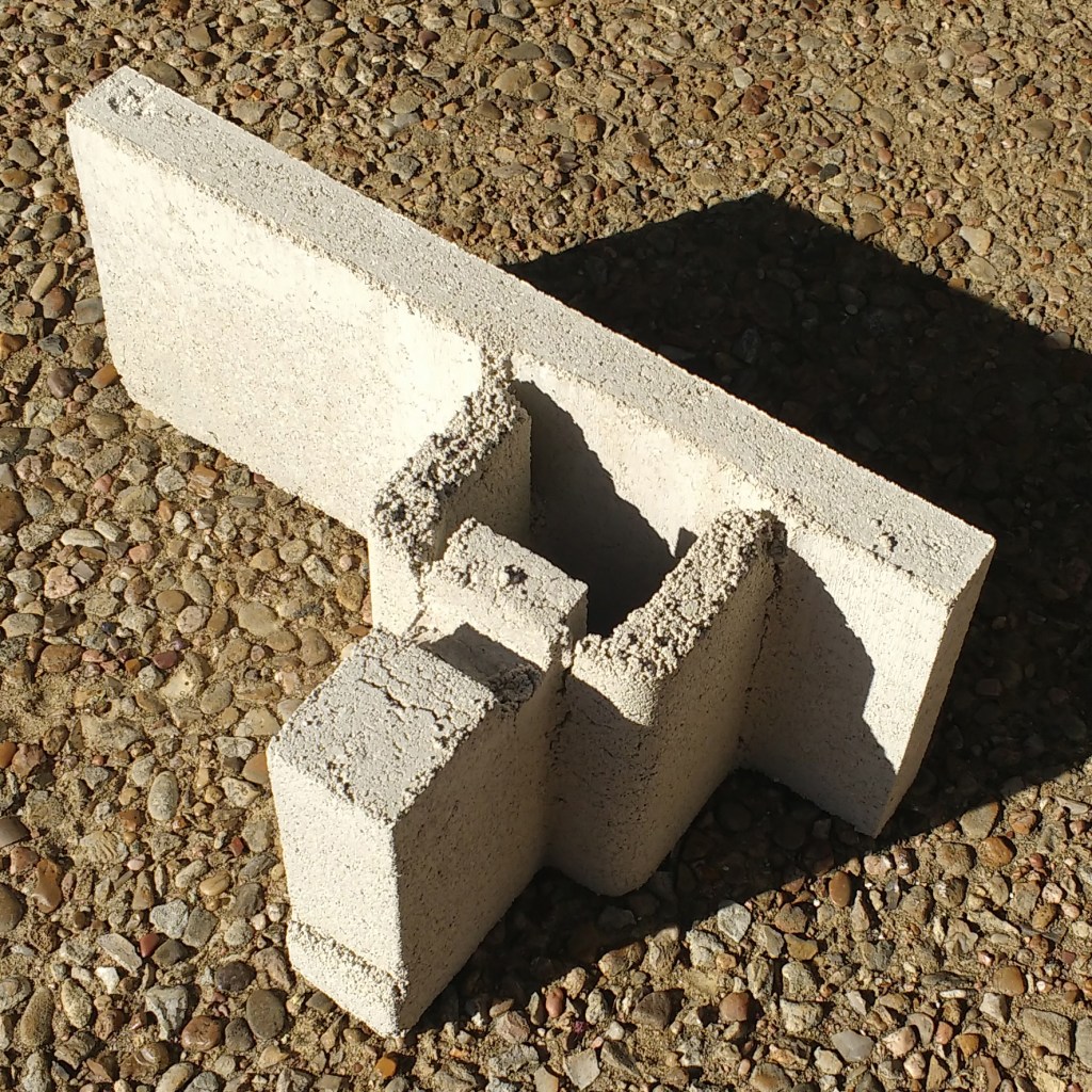 MineralBuilt's unit form was significantly simplified from the hand-cast prototypes. Removal of knockout grooves from the interior of thepier significantly improved the production process.