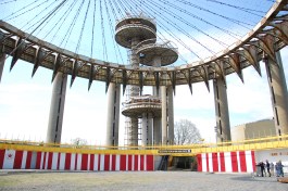 Designed for the 1964 New York World's Fair held in Queens, N.Y., the pavilion has fallen into disrepair.