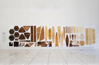 From Cooper Hewitt: Neri Oxman’s Aguahoja, which exemplifies the National Design Award winner’s advancement of material ecology, a design approach that seeks to unify nature’s material intelligence with engineering, computation and digital fabrication. The project culminates in a pavilion made from 3D printed panels of plant cellulose and chitosan, a material made from the chitin present in invertebrate shells.