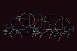 Vector illustration of meeting, The discussion, Listening & Talking, Brainstorming.
