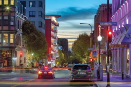 The Center Street parking garage sits at the center of a bustling arts district in Berkeley, Calif.