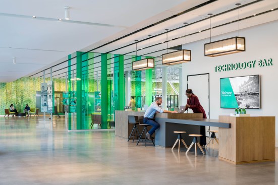 Citizens Bank corporate campus, in Johnston, R.I., designed by Elkus Manfredi Architects
