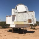 Artist Noah Purifoy's 2000 "Homage to Frank Gehry" at the Noah Purifoy Outdoor Desert Art Museum of Assemblage Sculpture in Joshua Tree, Calif. From the 2019 individual grant to Sara R. Harris and Jesse Lerner for "These Fragmentations Only Mean ..."