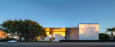 The Norton Museum of Art's new entrance, which faces the South Dixie Highway and is dominated by a giant banyan-like tree