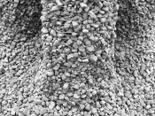 A detail of the "Rock Print" sculpture, fabricated by ETH Zurich's Gramazio Kohler Research and MIT’s Self-Assembly Lab