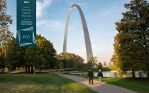 ASLA 2021 Professional Urban Design Honor Award winner The CityArch River Project in St. Louis, designed by Michael Van Valkenburgh Associates