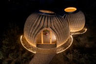 Designed by Mario Cucinella Architects and 3D printed by WASP, TECLA is located outside Ravenna, Italy.