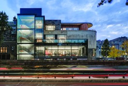 For Boston University’s Alan and Sherry Leventhal Center, the local firm Goody Clancy completed an adaptive reuse of a 1953 International-style building.