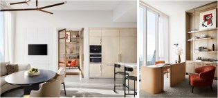 Rottet Studio designed the public spaces and interiors for the Central Park Tower in New York