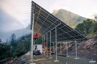 After a major fire destroyed the power lines that served Briceburg, California, the utility PG&E worked with BoxPower to install a remote grid with a 36.5-kilowatt solar array, a 69-kilowatt-hour battery bank, and two 35-kilovolt-amp propane prime power generators.