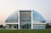 The Jeffrey E. Gundlach Building at the Buffalo AKG Art Museum in Buffalo, N.Y.