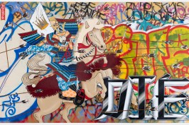 Gajin Fujita. Ride or Die. 2005. On view as part of The Culture: Hip Hop and Contemporary Art in the 21st Century at the Baltimore Museum of Art. Collection of the Kemper Museum of Contemporary Art, Kansas City, Mo., Bebeand Crosby Kemper Collection, Museum purchase, Enid and Crosby Kemper and William T.Kemper Acquisition Fund, 2005.39.01.