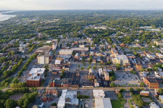 Downtown Poughkeepsie facing North.
