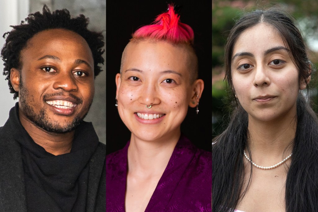 2023 CFA Lab Residents: Kholisile Dhliwayo, A.L. Hu, and Karla Andrea Pérez