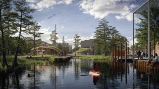 Stanton Yards in Detroit–with design contributions from SO – IL and OSD–repurposes old maritime buildings into an arts complex that provides the public easy access to the riverfront.